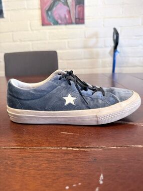 Converse Blue Velvet Star Low-Top Sneaker